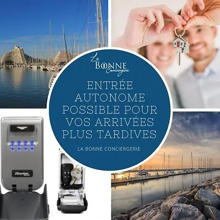 L'éden Des * Clim * Terrasse * Wifi *port Apartamento La Grande-Motte